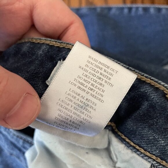 KanCan 28 Distressed Split Frayed Hem Signature Kurvy Ultra High Rise Ankle Jean - Picture 13 of 13